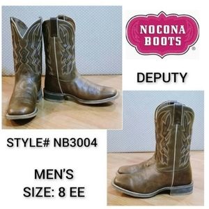 NOCONA "Deputy" Western Boots - Men's Size 8 EE